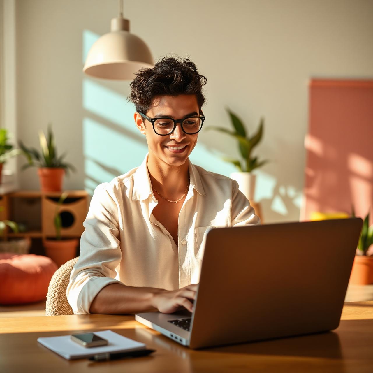 A learner working through the Cyan program